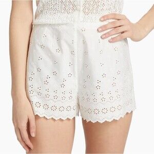 Doen Arbre Women’s Cotton Eyelet Shorts size 10 No size Tag Retro Boho Coquette